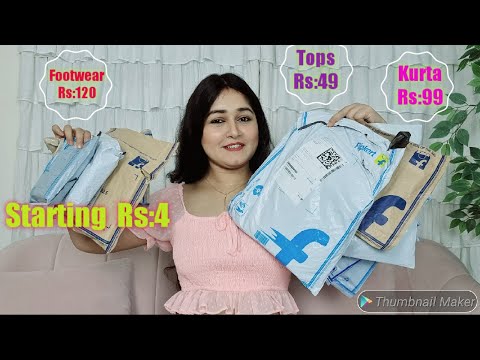 Rs: 99 vestido, Rs: 49 Top Shopsy Haul Start Rs: 4 Solo Shopsy Haul más barato Shopsy de Flipkart