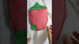 Cute strawberry blind bag paper #asmrunboxing #asmr #blindbag #shorts #papercraft #diy