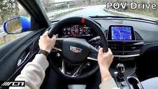 2024 Cadillac CT4 V Blackwing POV Driving Impressions /// Allcarnews
