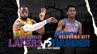 Oklahoma City Thunder VS Los Angeles Lakers Prediction | NBA Free Pick