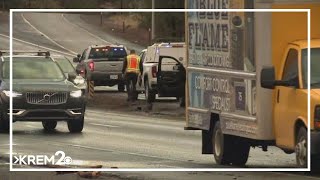 Two people killed after tree falls on truck, eastbound Highway 2 near Spokane Airport reopened