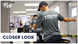 Go behind the scenes inside the HEAD Tennis Stringing Room @ the 2021 BNP Paribas Open  Indian Wells