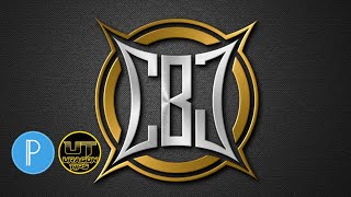 CBJ Logo Design Tutorial in PixelLab || Uragon Tips