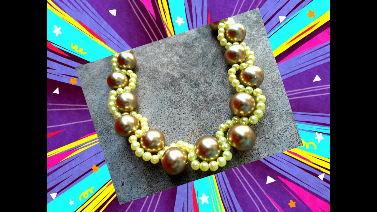 Diy Maxi Colar De Pérolas Youtube