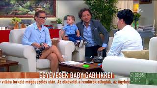 Baby Gabi tündéri kisfiait elvarázsolta a stúdió, a műsorvezetőket pedig ők - tv2.hu/mokka