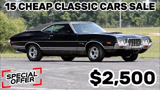 15 Cheap Classic Cars! Up for Sale by Owners, Today's Garage Gold Finds !!