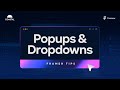 Using Framer Overlays To Add Popups & Dropdowns