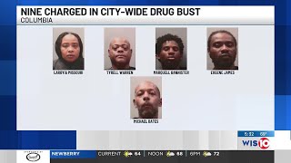 Columbia Police arrest 9 people after 2-week citywide drug-bust operation