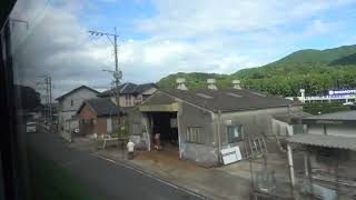 JR長崎本線 車窓 浦上駅～諫早駅（787系内扇型特急かもめ）浦上駅高架化後!!