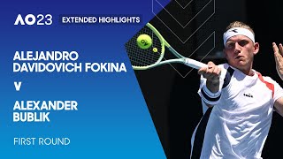 Alejandro Davidovich Fokina v Alexander Bublik Extended Highlights | Australian Open 2023 1st Round