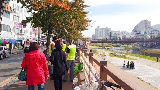 [4K] Walk from river park to Daejeon station│Daejeon, Korea