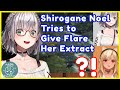 Shirogane Noel tries to give Flare her extract (Noefure)【Hololive/不知火フレア Monster Hunter Rise】