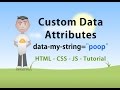 Custom Data Attributes HTML JavaScript CSS Tutorial