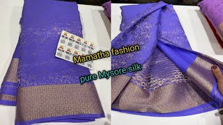 Brocade Mysore silk sarees//Price:10999/- Silk mark certified//120gsm thickness//order no 9000949464