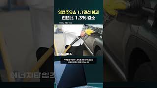 영업주유소 1.1만선 붕괴…전년比 1.3%↓