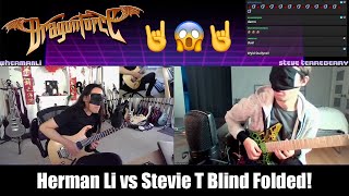 LIVE: Herman Li & Steve Terreberry Blind Folded Guitar Solos Challenge!