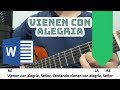 VIENEN CON ALEGRIA canto de entrada (letra, acordes WORD)