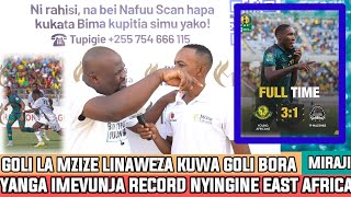 MIRAJI APAGAWA NA AUCHO GOLI LA MZIZE LINAWEZA KUWA GOLI BORA|YANGA YAWEKA RECORD MPYA KWA MAZEMBE