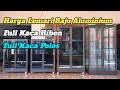 The Price of Aluminum 2 Doors Plain Glass Riben Glass Cabinet @pandawaaluminium