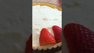 いちごのレアチーズタルト | Strawberry rare cheese tart #いちご #タルト #いちごタルト #レアチーズ