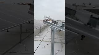 Steel solar mounting system solution for the flat roof