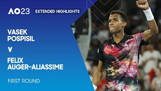 Vasek Pospisil v Felix Auger-Aliassime Extended Highlights | Australian Open 2023 First Round