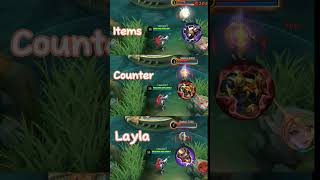 Items counter Layla 😬👺#mobilelegends #mlbb #youtubeshorts #shorts #layla#tutorial