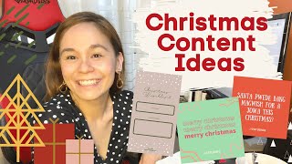 Christmas Content Ideas | Content Creation | Social Media Management