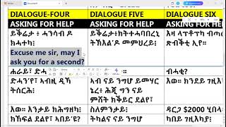 ENGLISH SPEAKING PRACTICE- A1-A2- PART ONE- ኣብዚኣ ምሳይዝርርብ ንለማመድ