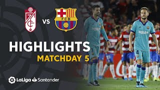 Highlights Granada CF vs FC Barcelona (2-0)