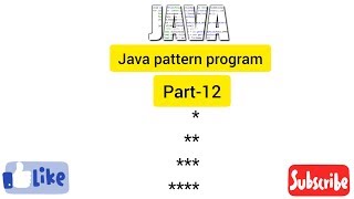Java pattern program part 12 Easy Learning Genius