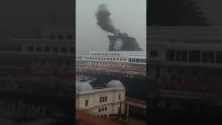 Lightning strikes the ship and burns | you can see black smoke #shorts