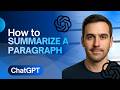 How to Summarize a Paragraph Using ChatGPT (2026 Step-by-Step Guide)