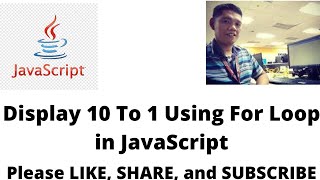 Display 10 To 1 Using For Loop in JavaScript