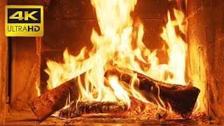 🔥 Fireplace (10 HOURS) Ultra HD 4K - The BEST 4K Relaxing Fireplace with Crackling Fire Sounds