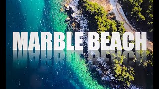 Marble Beach/Saliara.Thassos.Greece.Dji Mini 2.Thracian Sea.Emerald Island