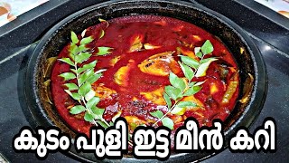 കുടം പുളിയിട്ടു വച്ച നല്ല അടിപൊളി മീൻ കറി.....Kerala style fish curry/ നാടൻ ഫിഷ് കറി