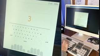 静音キーボードでe-typing(イータイピング)腕試し 750pt 学校にあるもの 【微手元】