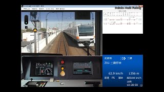 【鉄道運転シュミレーター】中央快速線　E233系　平日快速　豊田⇒東京