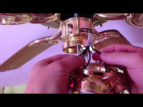 Replacing a broken pull chain switch on a ceiling fan. Replacing a broken pull chain switch on a ceiling fan.