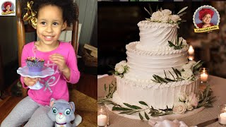 Piping a Border on a Rustic Wedding Cake with Granddaughter Evynn 🍰 Cakes with Lorelie