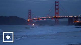 Morning Ocean Wave Sounds at Baker Beach, San Francisco, California for Sleep and Study | ASMR