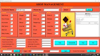 Shop Management App | Python GUI Tkinter | Project