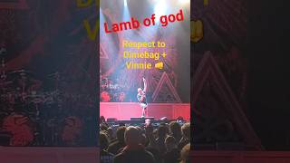 @lambofgodofficial pay respect to Dimebag Darrell + Vinnie Paul of @pantera #metal #shorts #pantera
