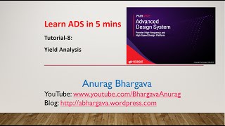 Tutorial-8: Yield Analysis