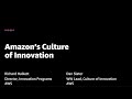 AWS re:Invent 2020: Amazon’s culture of innovation