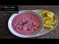 Lithuanian cold beetroot soup, the Šaltibarščiai