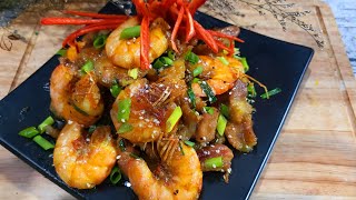 Tôm Rim Mặn  /Cách Làm Tôm Rim  Mặn Thịt Ba Chỉ Đậm Đà Thơm Ngon