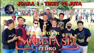 Mb PEDRO | Telak Juara 1 di Tiket 10 juta Event Presiden Cup VI