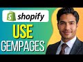 Gempages Shopify Tutorial 2024 | How To Use Gempages For Shopify